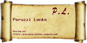 Peruzzi Lenke névjegykártya